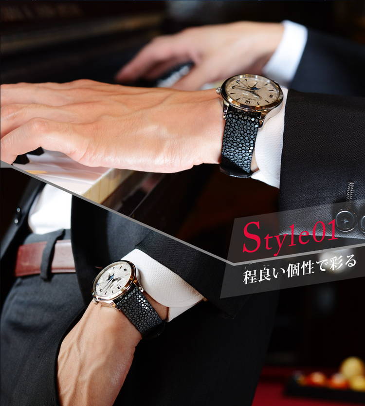 CASSIS カシス GALUCHAT C ガルーシャ カウチック エイ革 時計ベルト