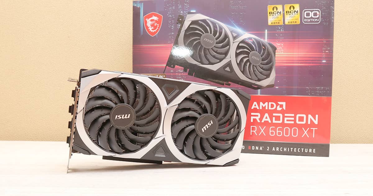 レビュー！MSI Radeon RX 6600 XT MECH 2X 8G OC の性能をチェック