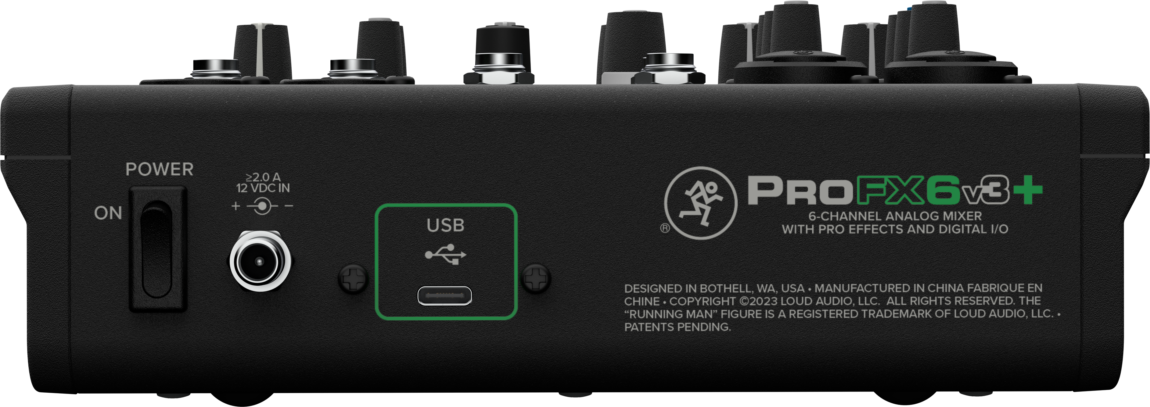 6チャンネルアナログミキサー WITH Enhanced FX、USBレコーディング