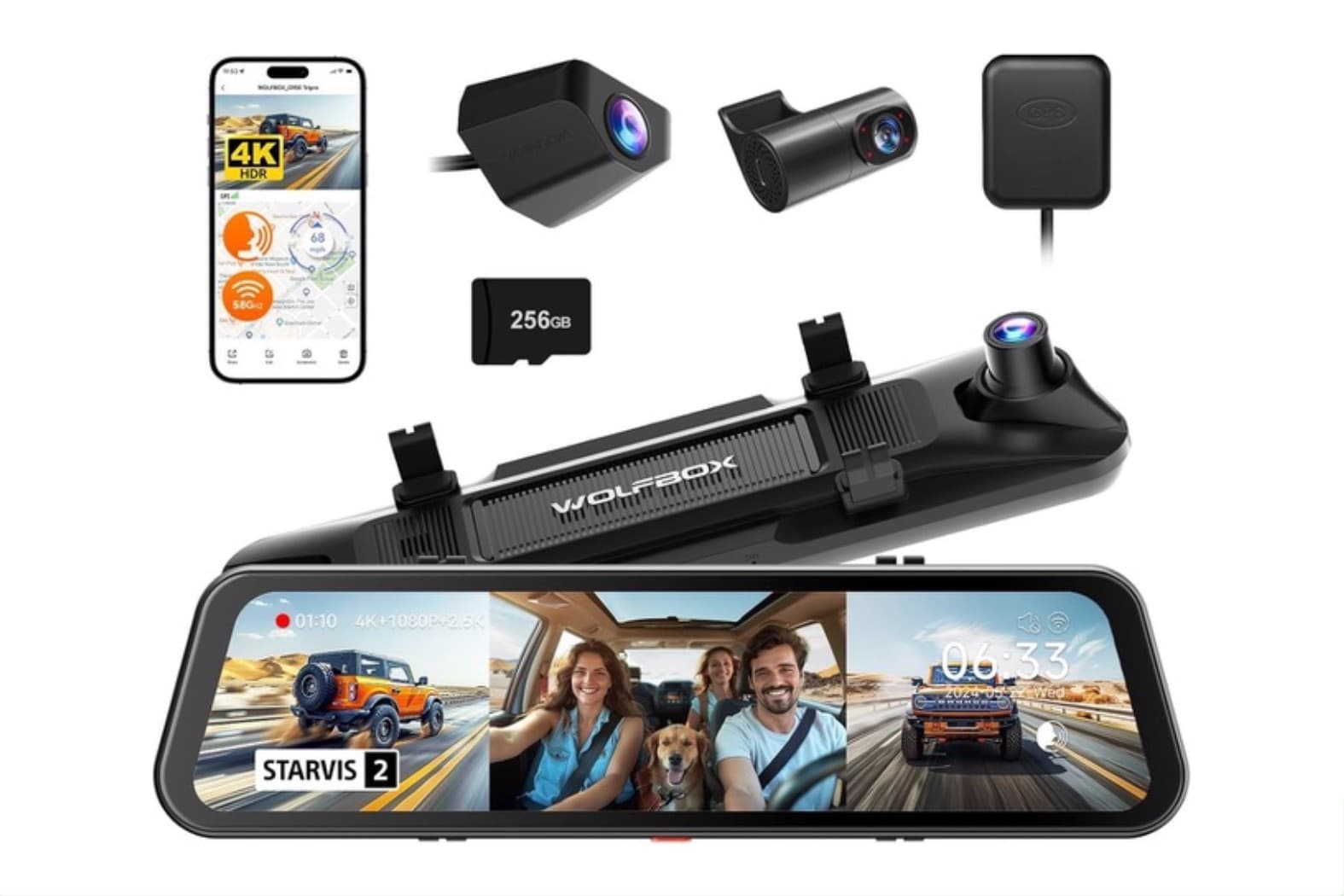WOLFBOX G900 TriPro 3-Channel Mirror Dashcam REVIEW - MacSources