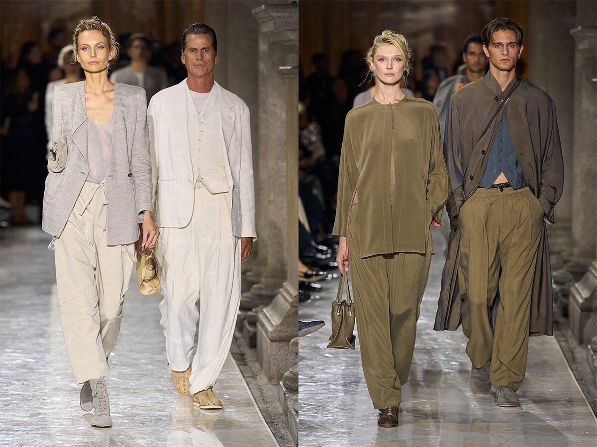 ジョルジオ アルマーニ50周年にしてラストコレクションを飾る。ケイト