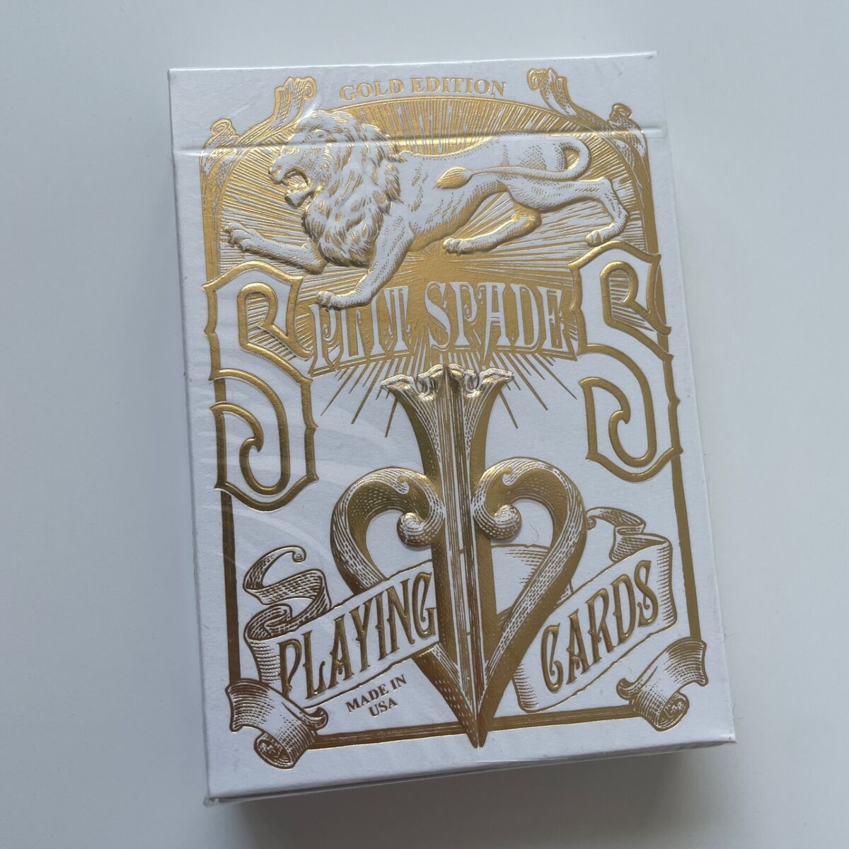 DAVID BLAINE SPLIT SPADES - GOLD | PLAYING CARDS by MADISONIST
