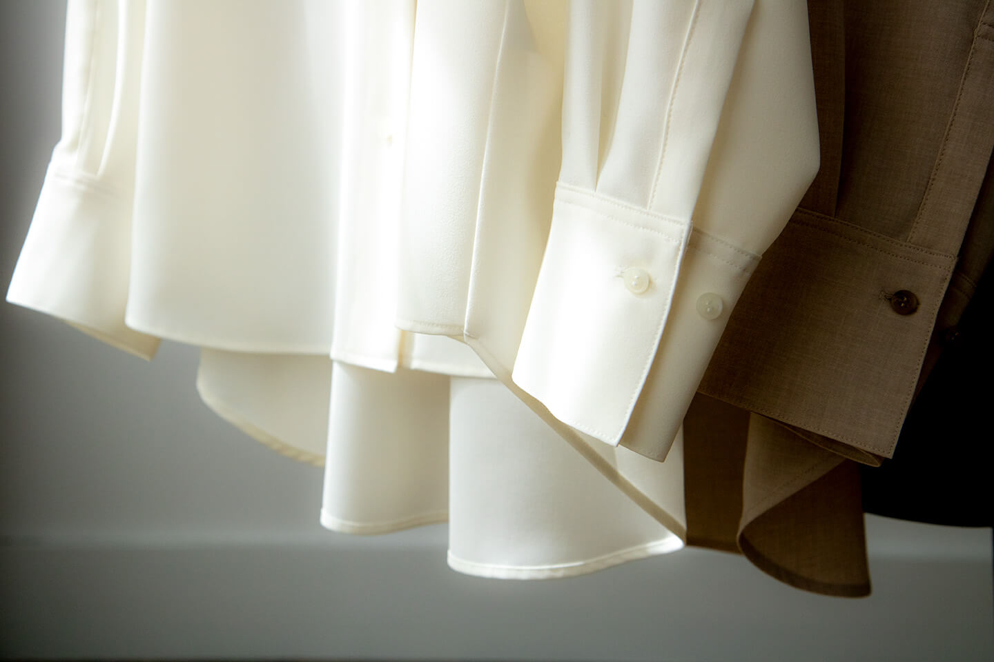 クレープシャツ」「Crepe Shirt」soutiencollar（ステンカラー