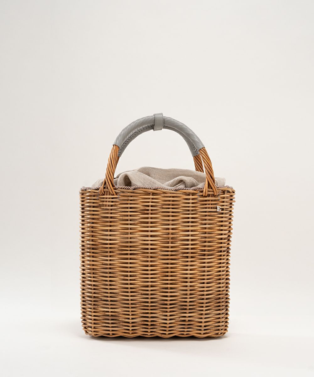 ebagos フニュシュリンク ロングバスケット・カラーハンドル GREY