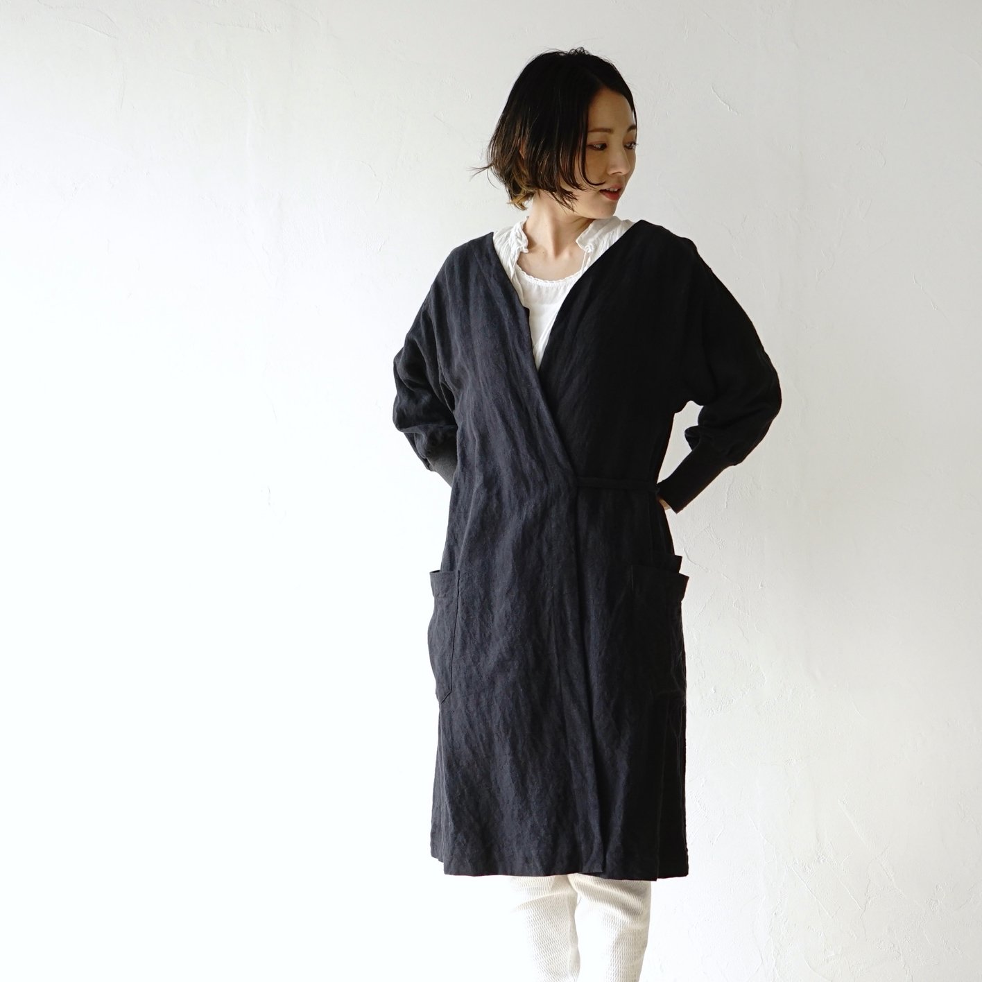 kapoc 2nd. / linen garment dye｜割烹着kapoc（カポック）公式