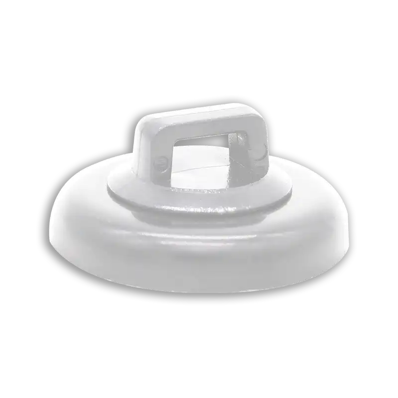 Large Magnetic Cable Tie Mount, white, UL Listed 15lbs - MagDaddy