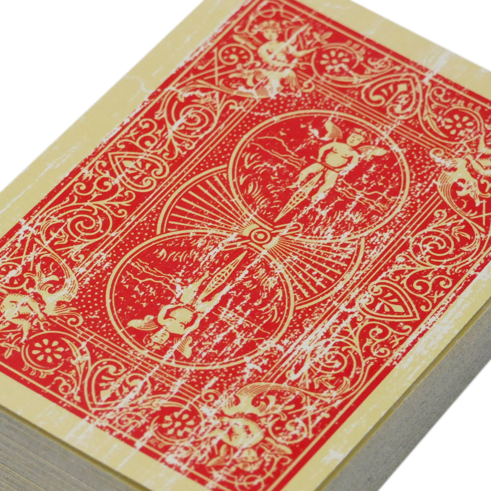 Faded Rider Back Red Bicycle Deck – Magic Makers