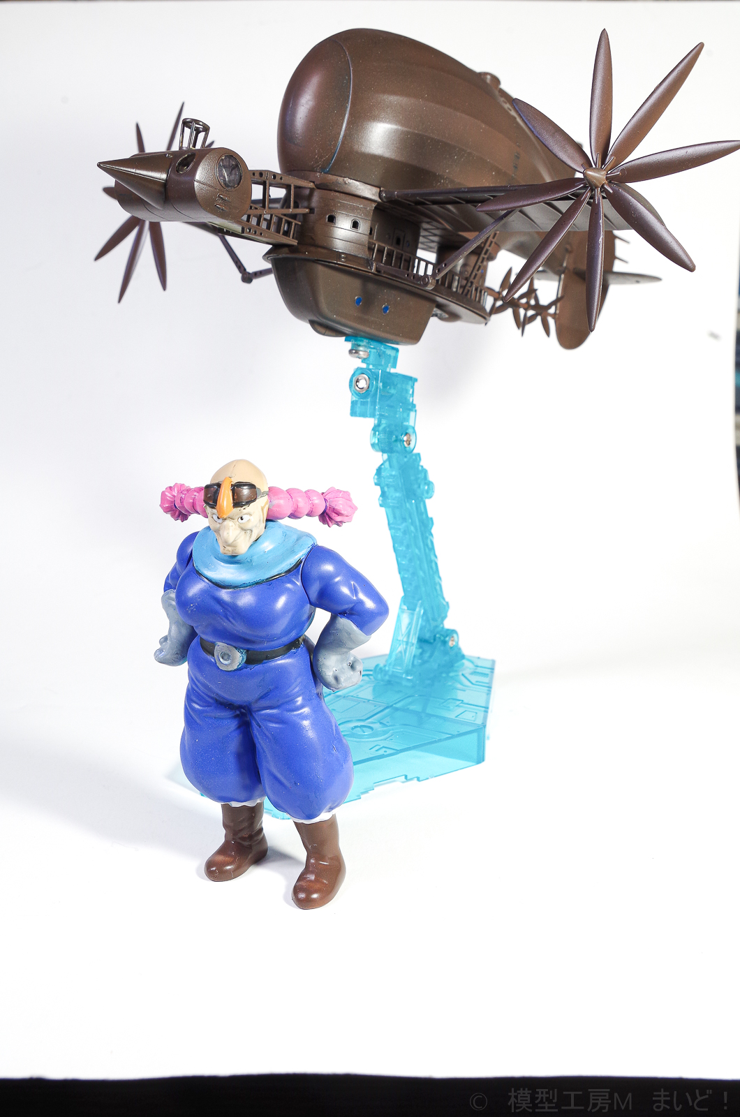 ファインモールド 天空の城ラピュタ タイガーモス号 完成品 FINEMOLDS