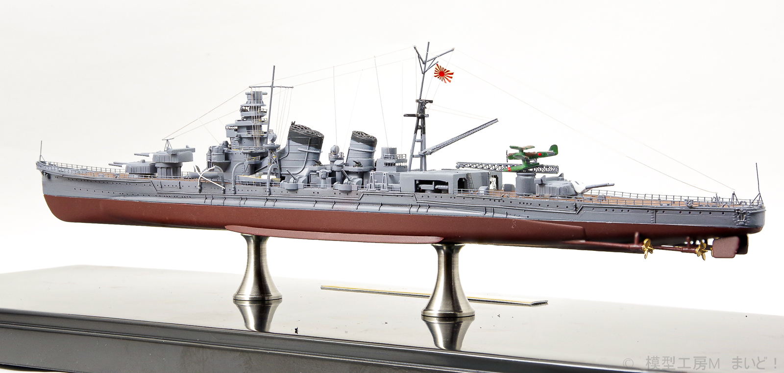 ハセガワ 1/700 日本海軍重巡洋艦「衣笠」フルハル 完成 HASEGAWA IJN