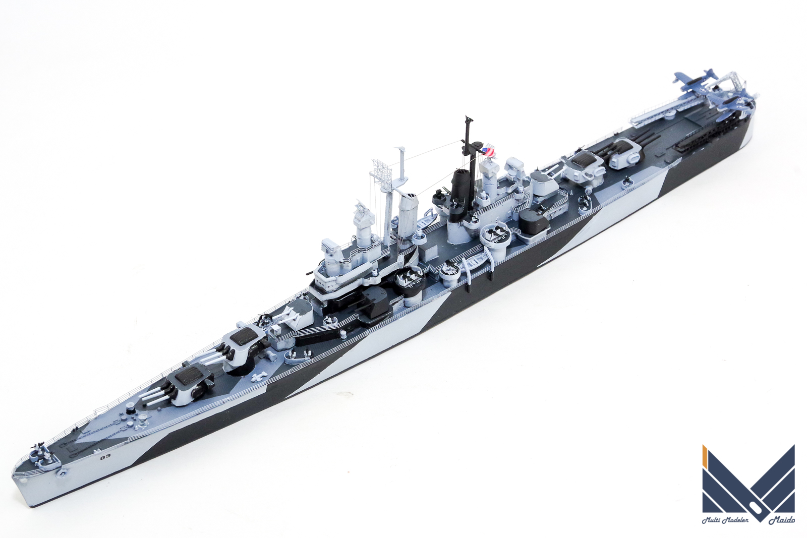 ピットロード 1/700 アメリカ海軍軽巡洋艦「マイアミ」完成品 PITROAD
