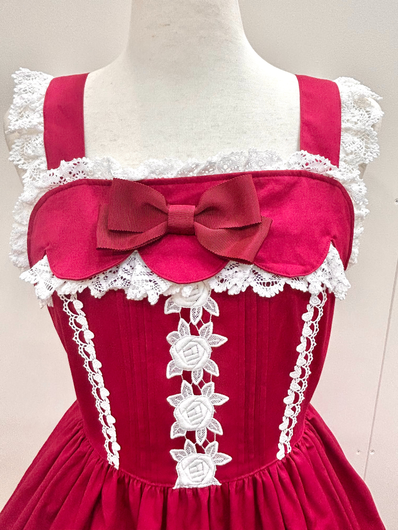 BABY,THE STARS SHINE BRIGHT リボンスカラップジャンパースカート