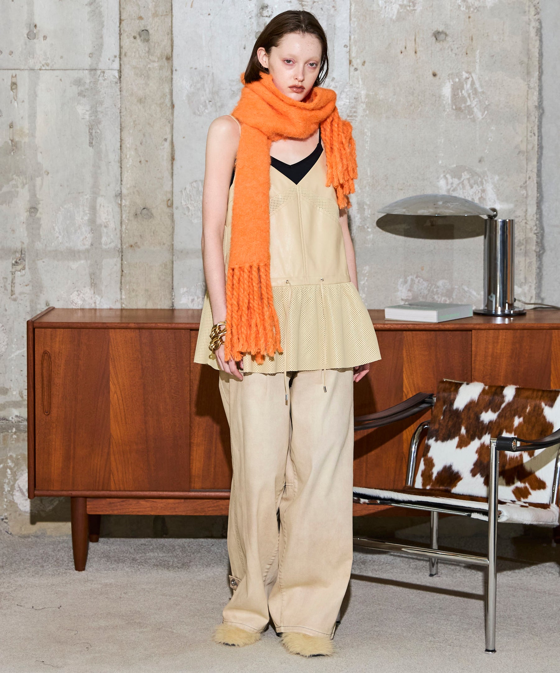 SALE】Vegan Leather Peplum Tunic