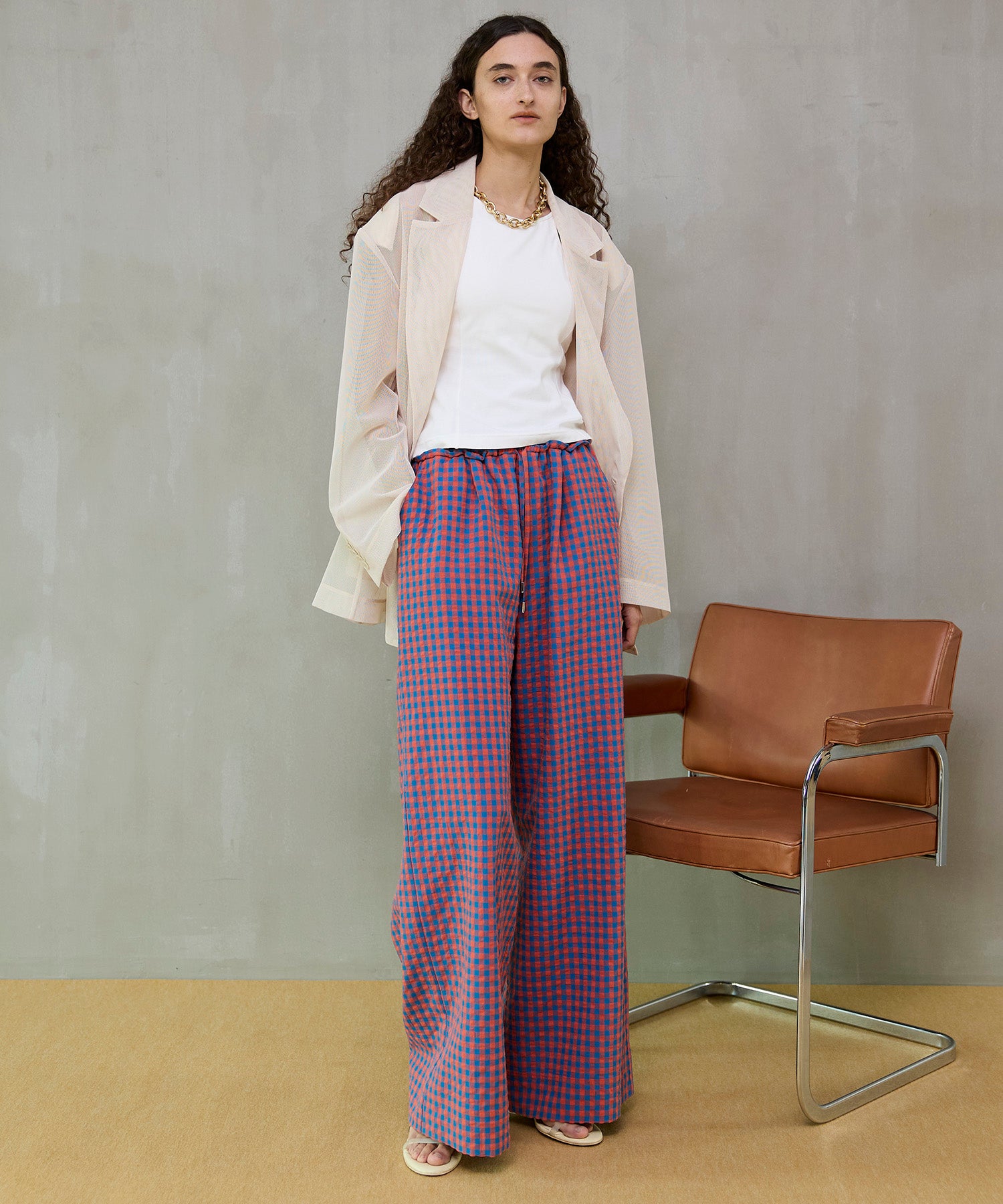 Multi-Color Easy Check Pants
