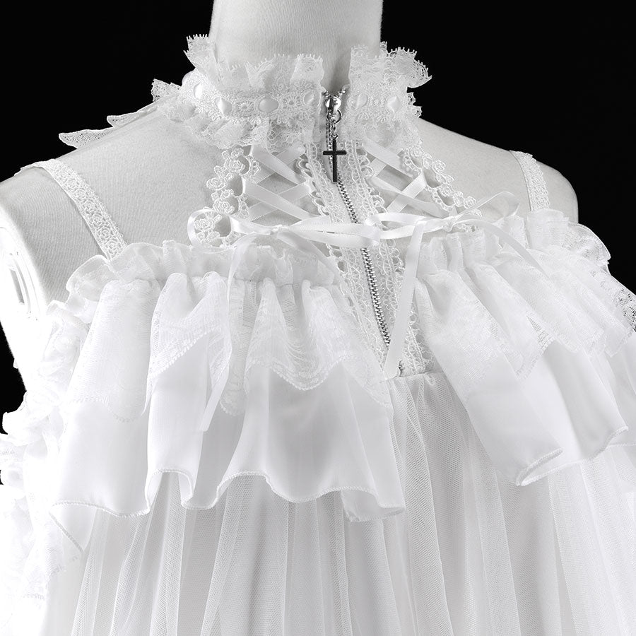 MINI DEVIL ANGEL WING DRESS (WHITE) – MAJOH