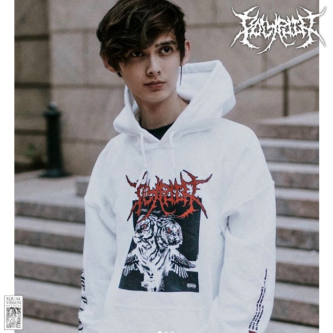 Polyphia/ポリフィア - White Tiger プルオーバーパーカー(ホワイト