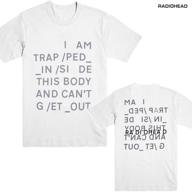 Radiohead / レディオヘッド - TRAPPED Tシャツ(ホワイト) | Tシャツ