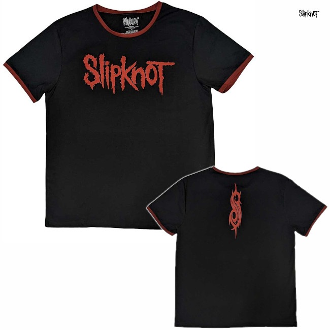 Slipknot / スリップノット - LOGO リンガーTシャツ (ブラック) | T
