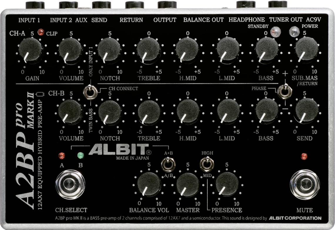 ALBIT / A2BP Pro MARK II 2CH BASS PRE-AMP アルビット ベース用