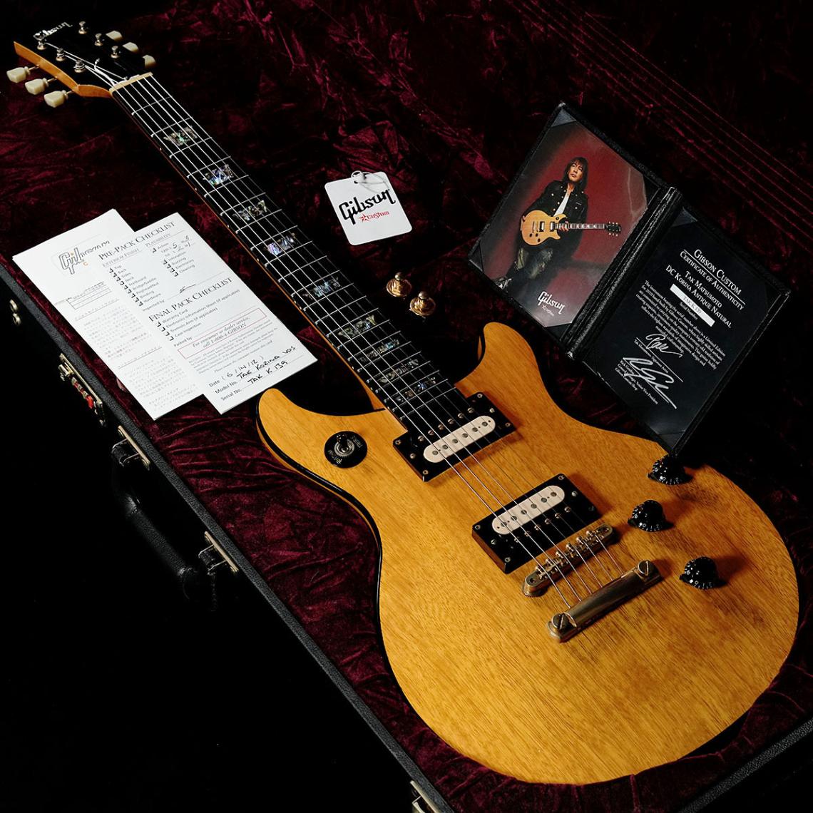 中古】Gibson Custom / Tak Matsumoto DC Korina Antique Natural