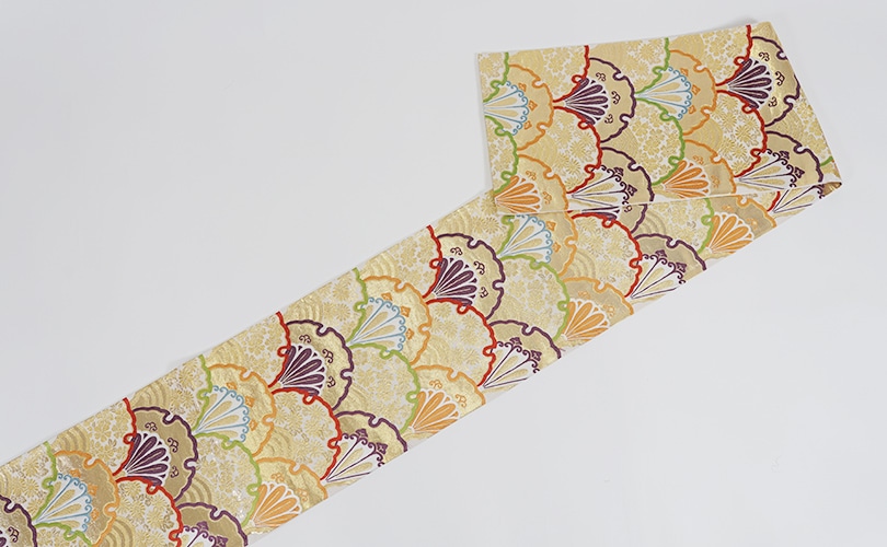 西陣織袋帯 正絹 （株）丸勇 ホワイト青海波 成人式 | 袋帯 | 京都西陣