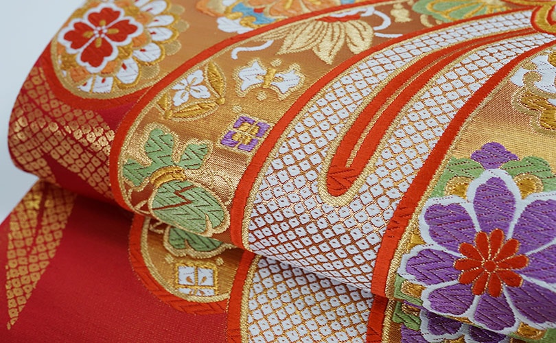 正絹袋帯 熊井機業店 宝尽くし文様 | 袋帯 | 京都西陣 帯の卸し問屋 帯