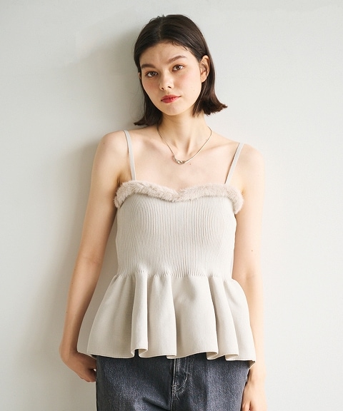 SALE60%OFF】COCODEAL ココディール エコファーペプラムニット