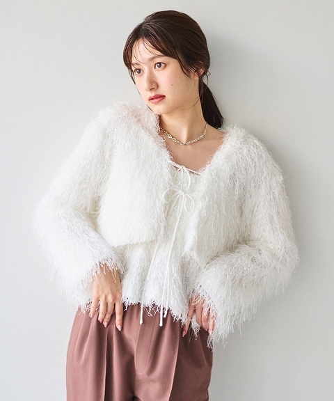 SALE50%OFF】COCODEAL ココディール フラッフィーリボンボレロ