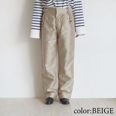 ブノン BUNON : Wide Belt Tuck Pants ワイドベルトタックパンツ