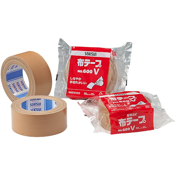 こんぽう館】積水化学工業（セキスイ） 布テープ No.600V 50mm×25m［30