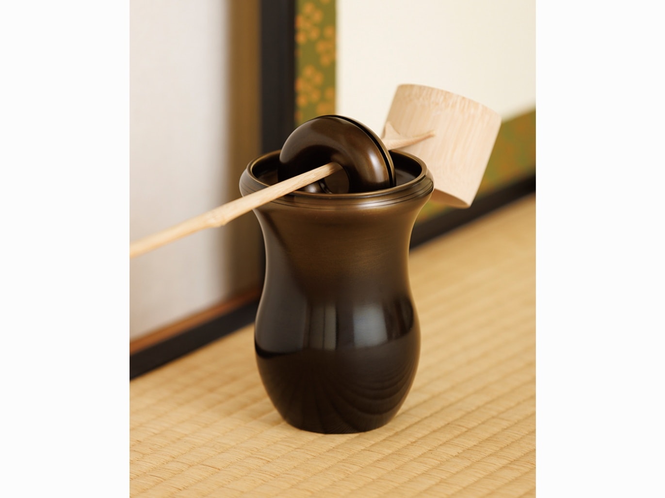 唐銅 槍鞘建水※蓋置、柄杓は別売りです | カタログ・パンフレット 掲載