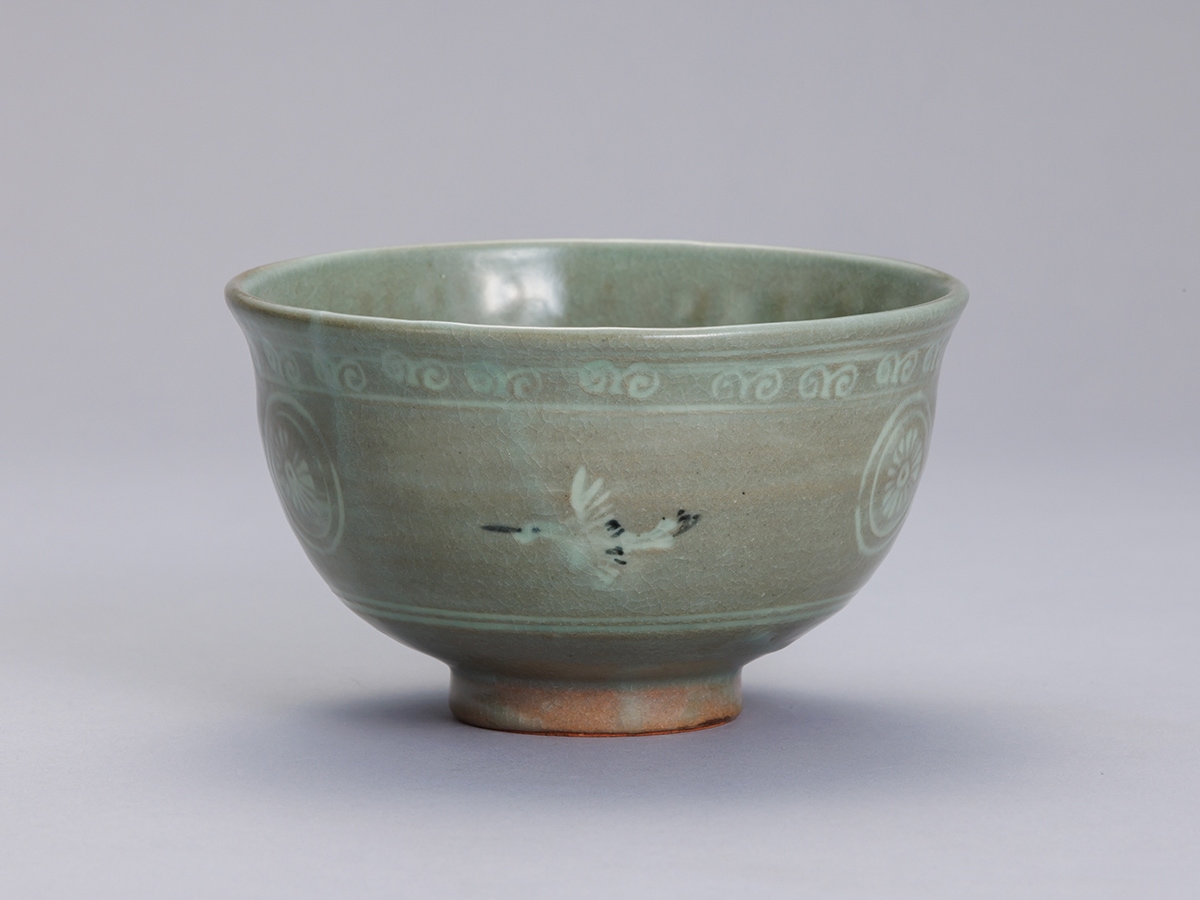 青磁 雲鶴茶碗 | 茶道具 | 淡交社 茶道具と茶席のきものオンラインショップ