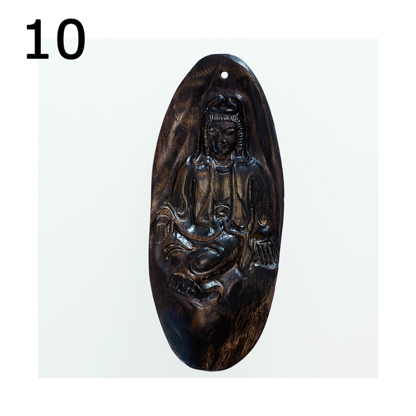 最高の香木☆沈香(じんこう) アロマ 水沈香 手彫り＜観音様＞ 置物