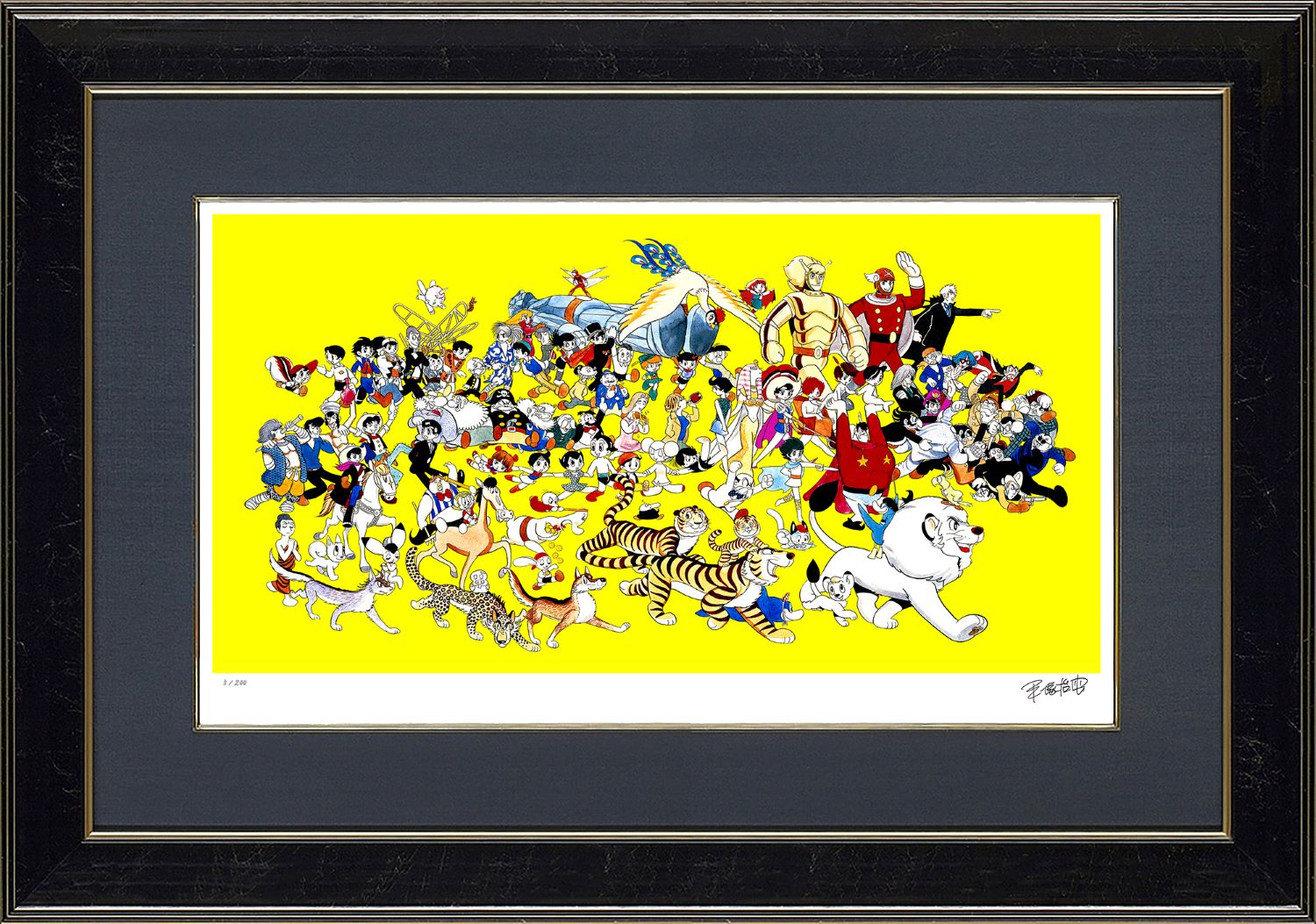 受注生産】限定版画「キャラクター大行進」≪2か月以内に発送