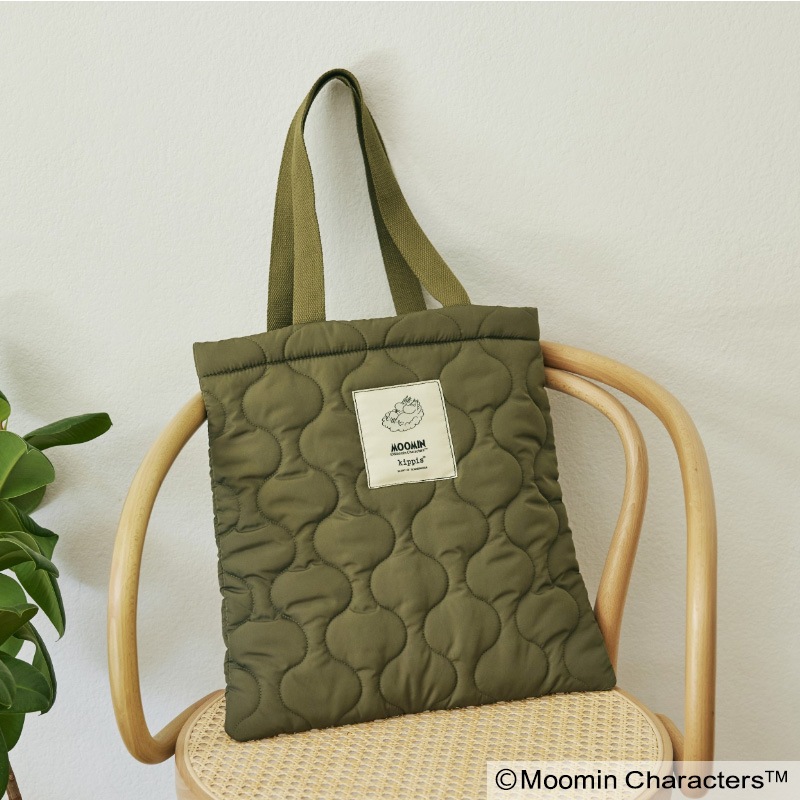 ムーミン×kippis たっぷり入る！ ふわ軽キルティングトートバッグ 限定