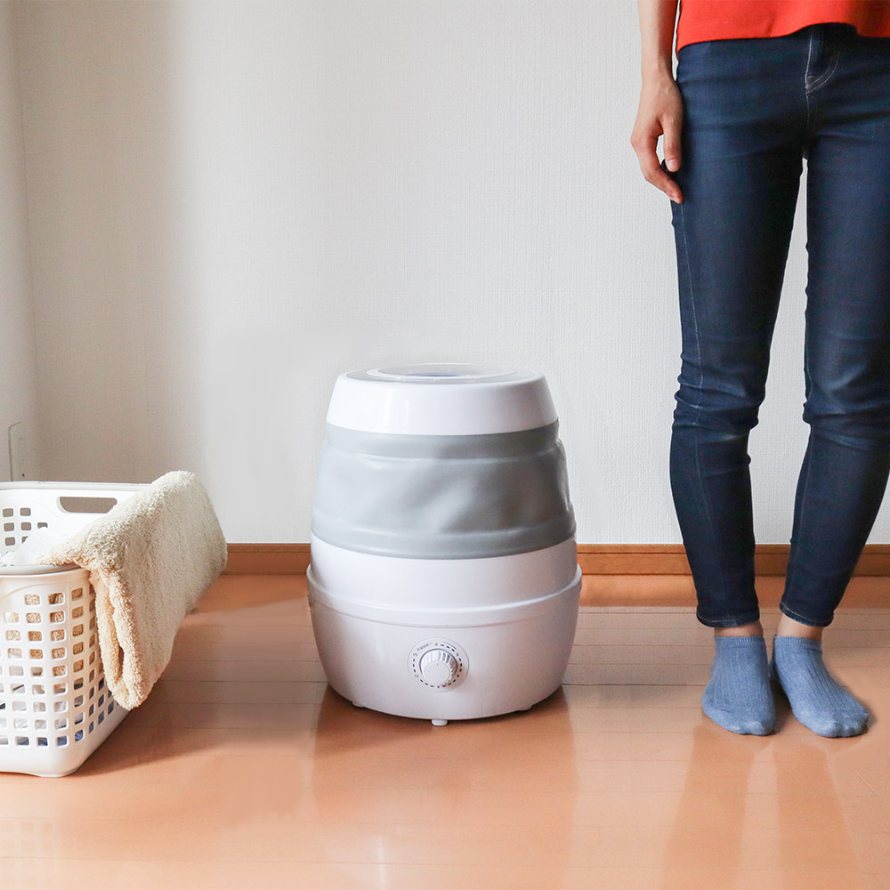 収納できる小さい洗濯機「折りたたみ洗濯機」 | 【公式】サンコー通販