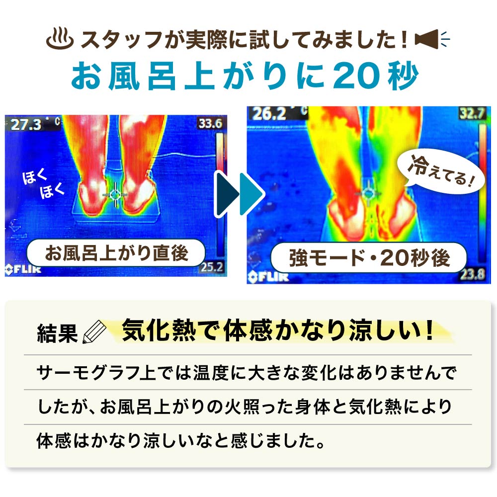 お風呂あがり全身爽快乗れる扇風機「のれせん2」 | 【公式】サンコー