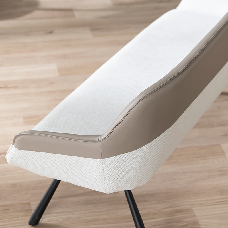 背付きベンチ NICOLA BACKREST BC(HDZ-3056F)GY/WH【大型商品配送