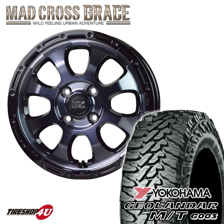 MAD CROSS GRACE 12x4.00B 4/100 +43 BKCBK YOKOHAMA GEOLANDAR M/T