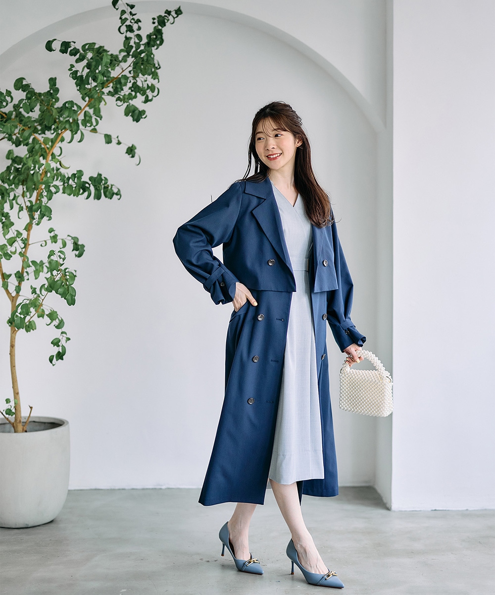 SALE】ドライメランジカシュクールシャツワンピース - 12Twelve Agenda