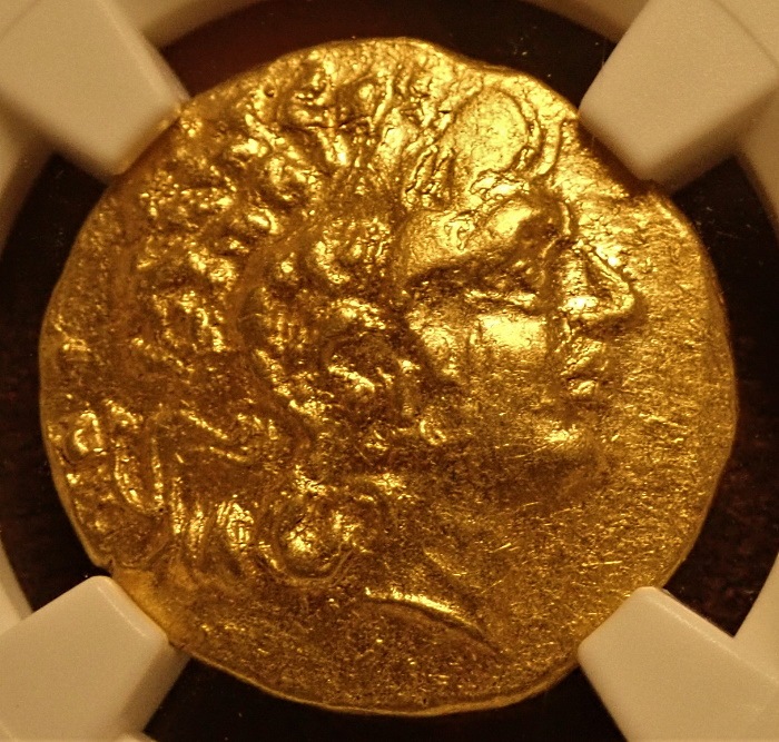 古代ポントス王国、AD120-63年ミトラダテス6世の金貨スターテル、高