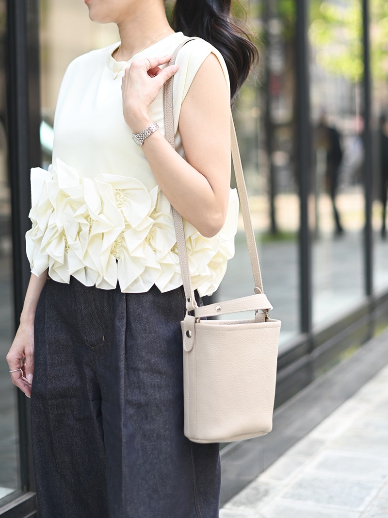 レザーバッグ-beige- | Bag | | TREFLE＋1（トレフルプラスワン）