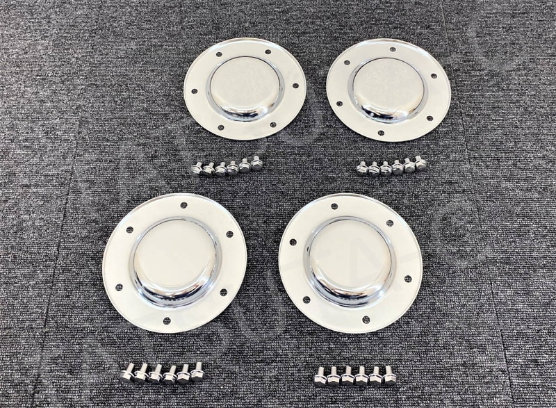 メッキ フロント ハブキャップ 低床 4個セット 日産UD クオン U0475D
