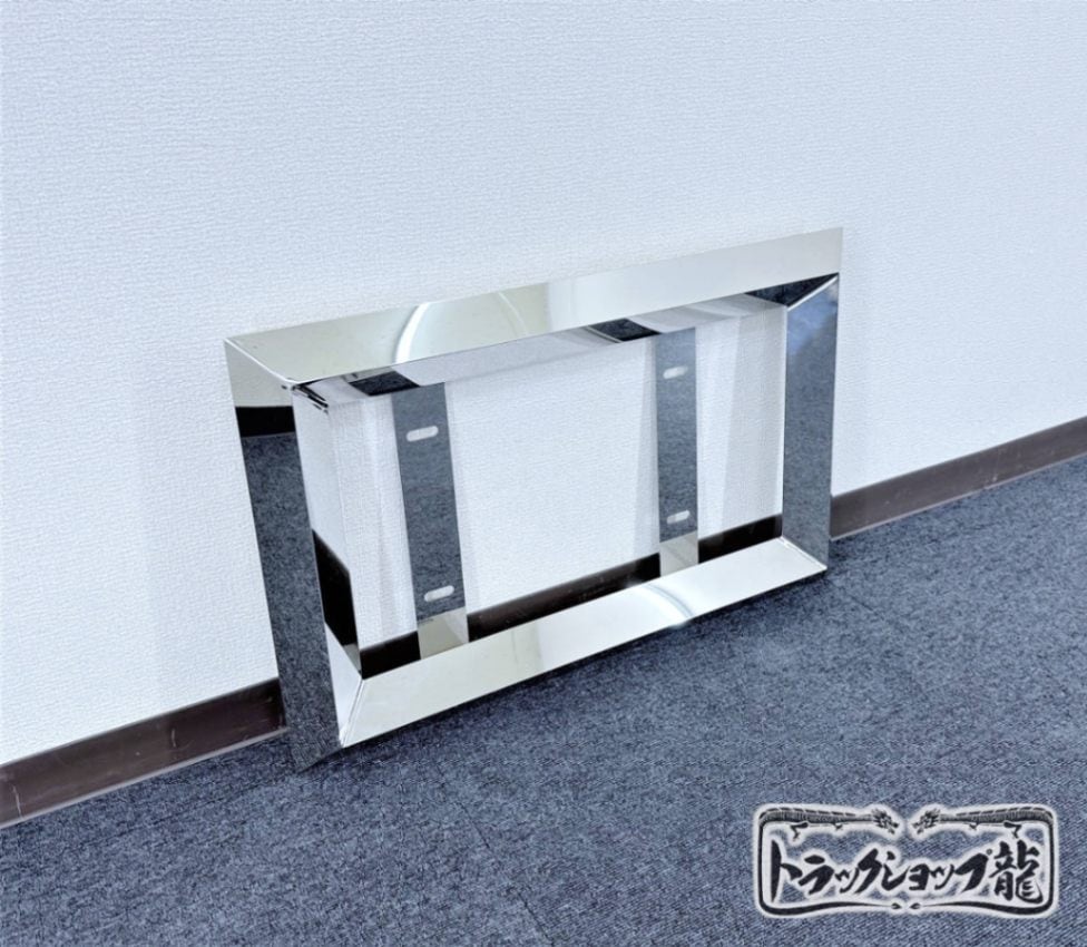 ステンレス 大型 ナンバー枠 鏡面 50角オコシ 角パイプ 汎用 ナンバー