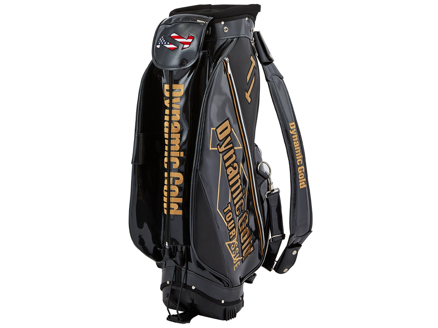 ダイナミックゴールドスタンドキャディーバッグ ブラック（2022