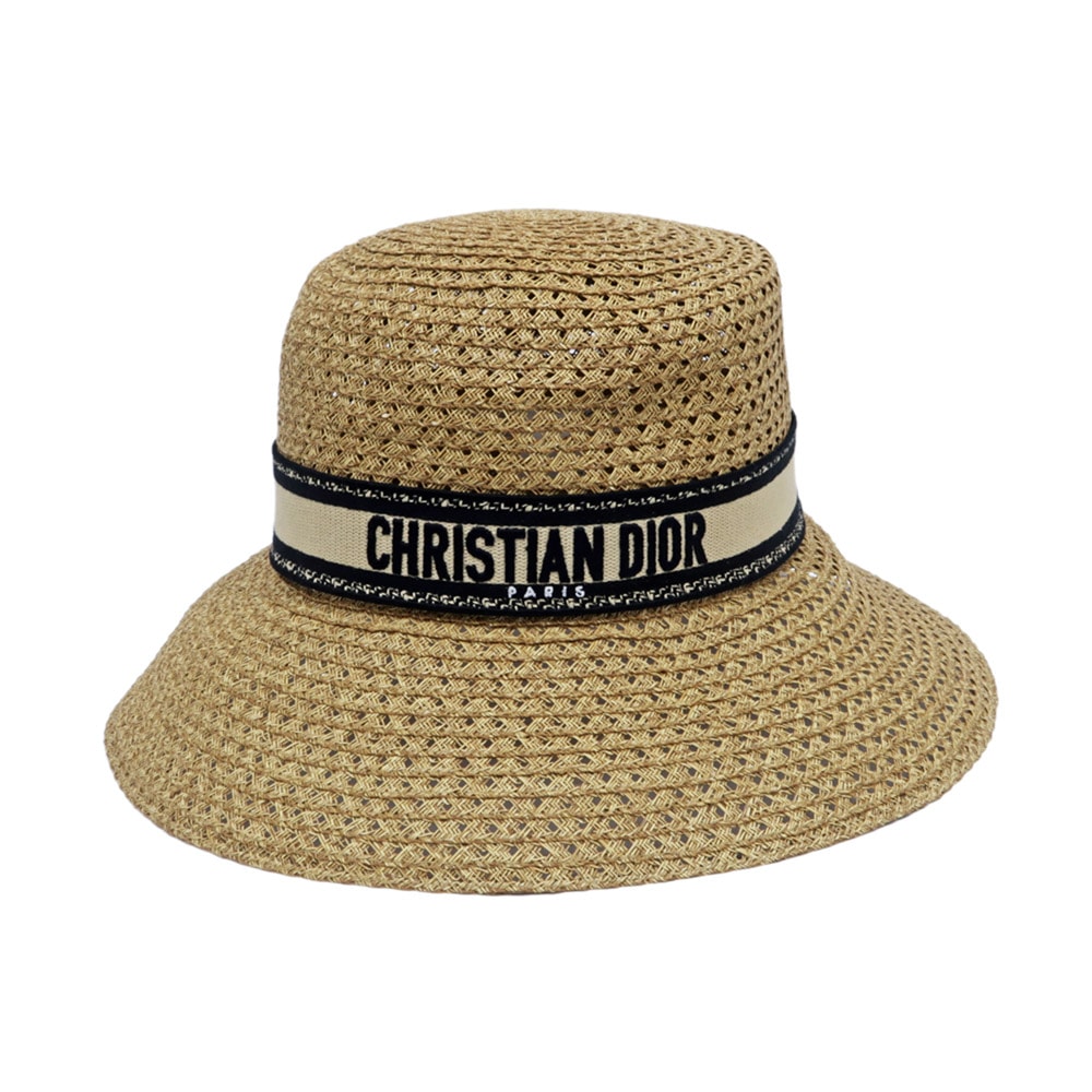 名東】【CHRISTIAN DIOR】ディオール D Bobby ワイドブリム ハット