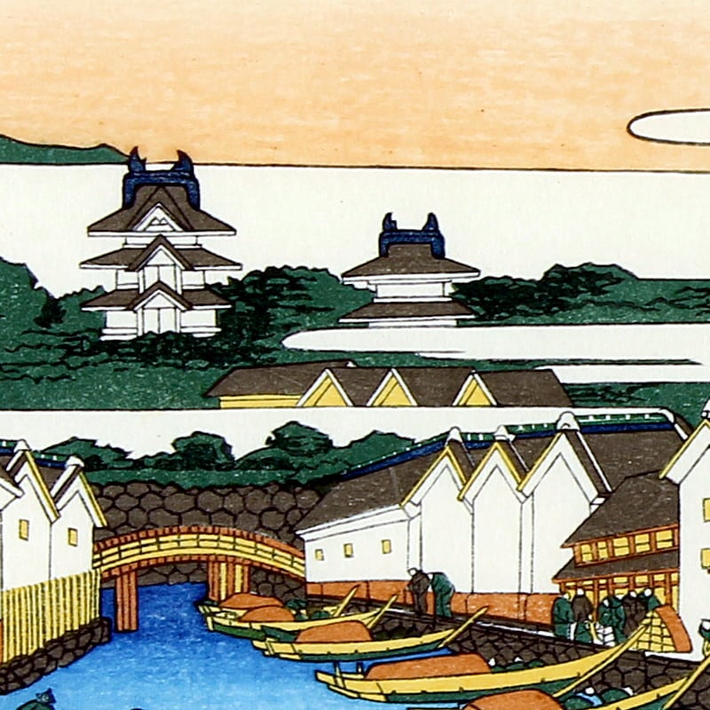 版画 北斎画 廣重画 風景版画役物集 41枚 版画 北斎画 廣重画 風景版画