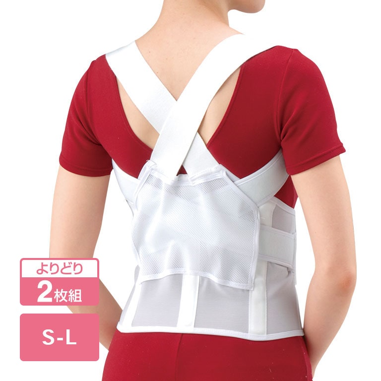 NEW背筋補正ベルト 2点セット S~Lから選べる 【通常】｜nihonchokuhan