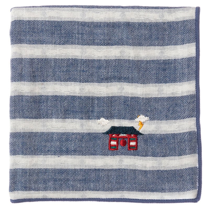東京ハンカチ 雷門 刺繍入りガーゼハンカチ スーベニール Japanese