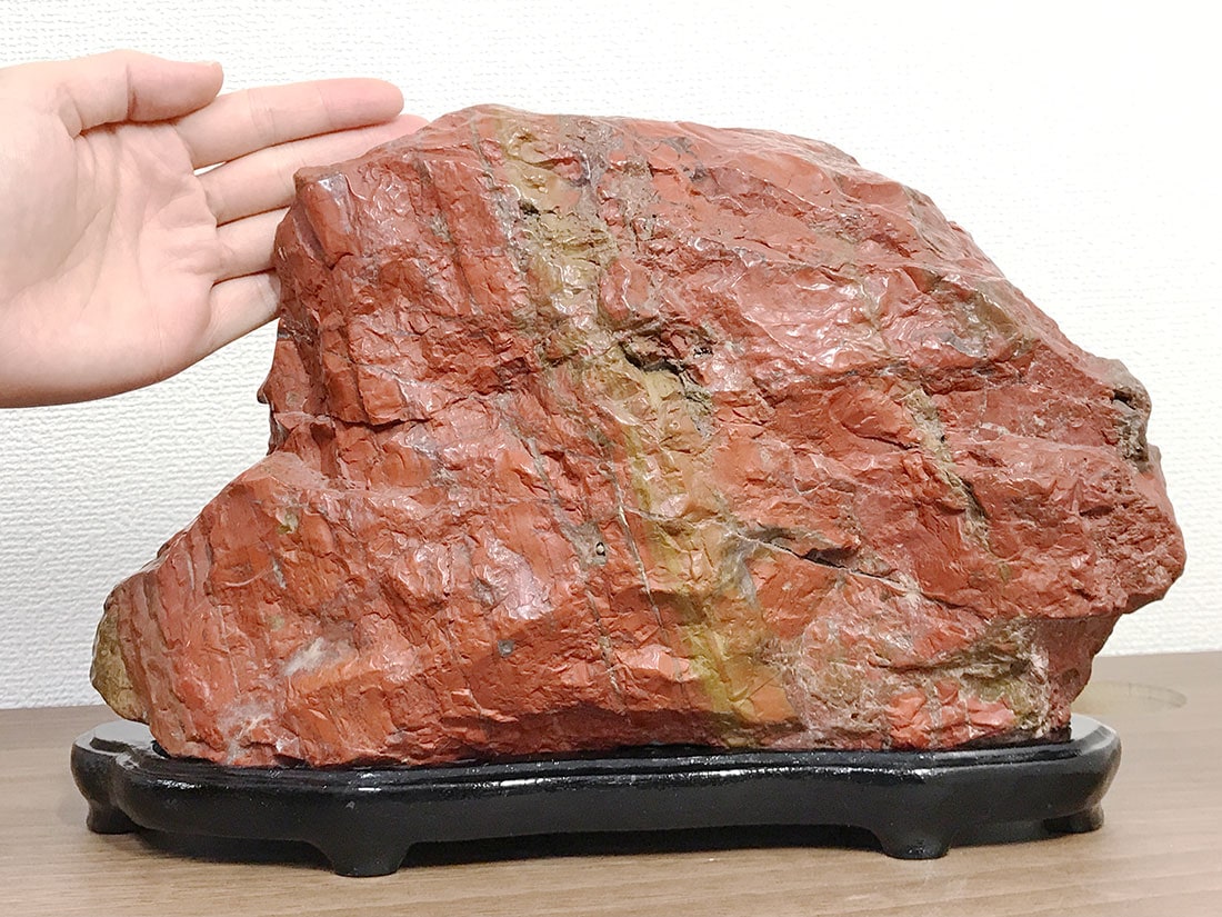 佐渡赤石 直径7センチ 日本三大銘石 佐渡島産『佐渡の赤石』3kg以上