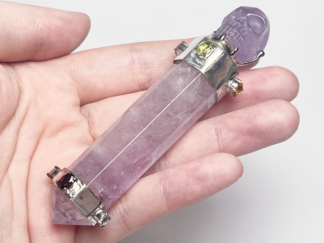 アメジスト ヒーリングワンド(スカルヘッド)